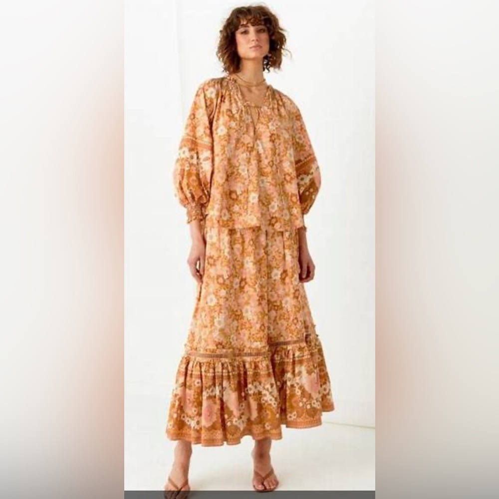 Spell Anne maxi skirt and blouse set